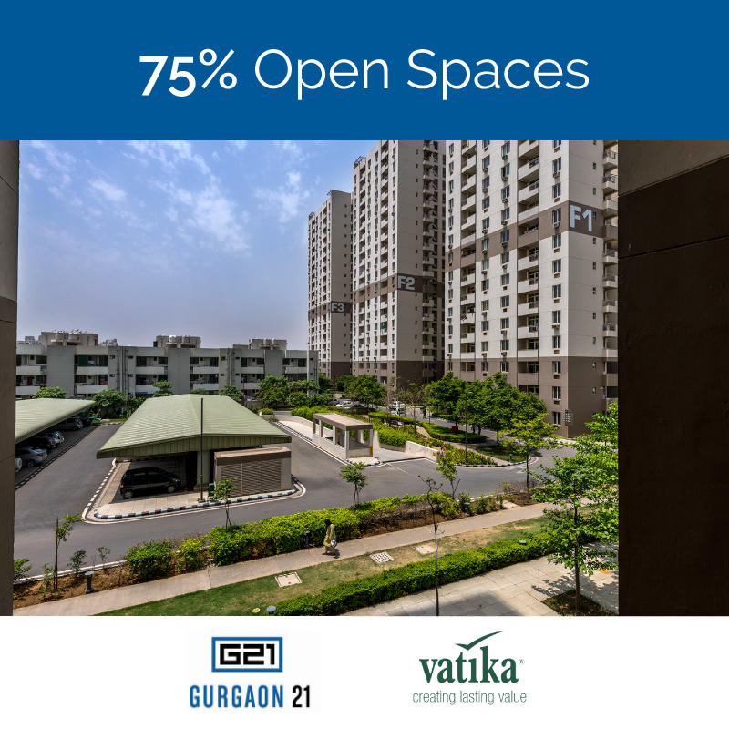 Vatika Gurgaon 21 offers 75% Open Spaces